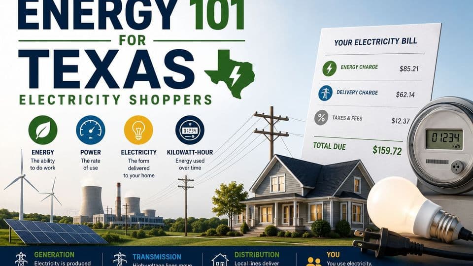 Energy 101 for Texas Electricity Shoppers