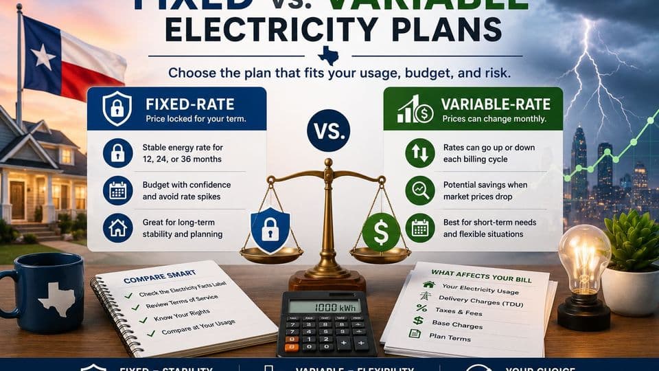 Fixed vs Variable Electricity Plans