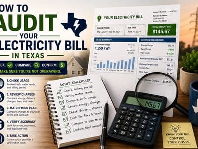 How to Audit Your Electricity Bill in Texas