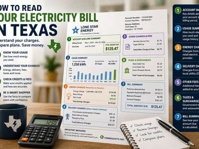 How to Read Your Electricity Bill in Texas