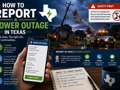 How to Report a Power Outage in Texas