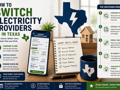 How to Switch Electricity Providers in Texas