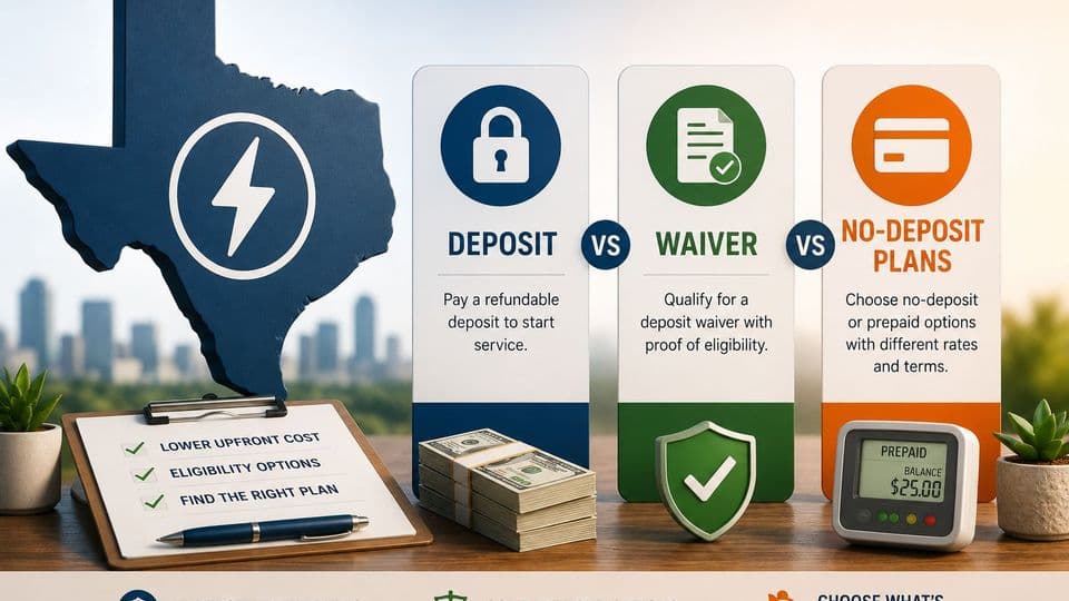 Texas Electricity Deposit Rules and Waiver Options