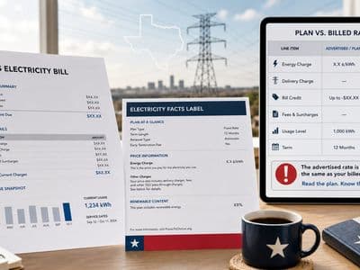 Texas Power Plan Terms and Your Billed Rate