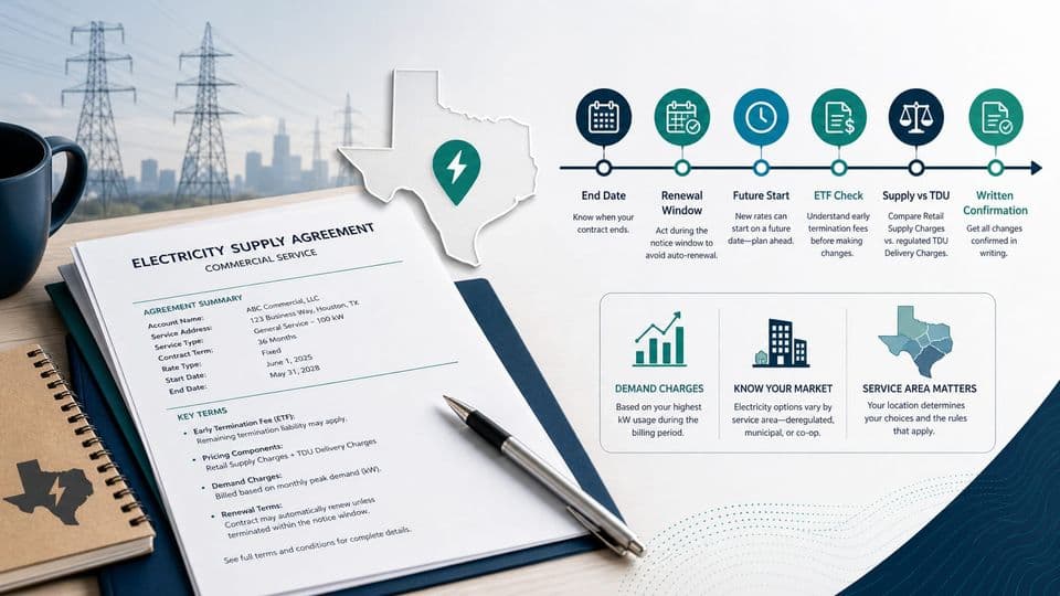 Commercial Electricity Contract Changes Explained