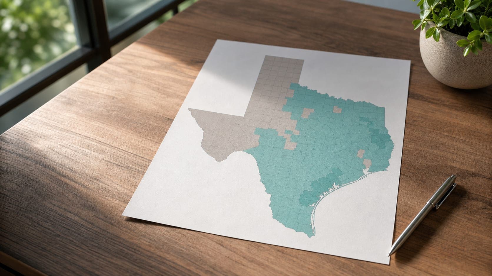 Map of Texas showing deregulated electricity market areas versus regulated utility zones.