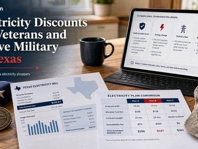 Electricity Discounts for Veterans and Active Military in Texas