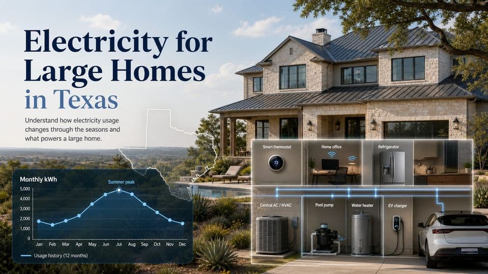 Electricity for Large Homes in Texas