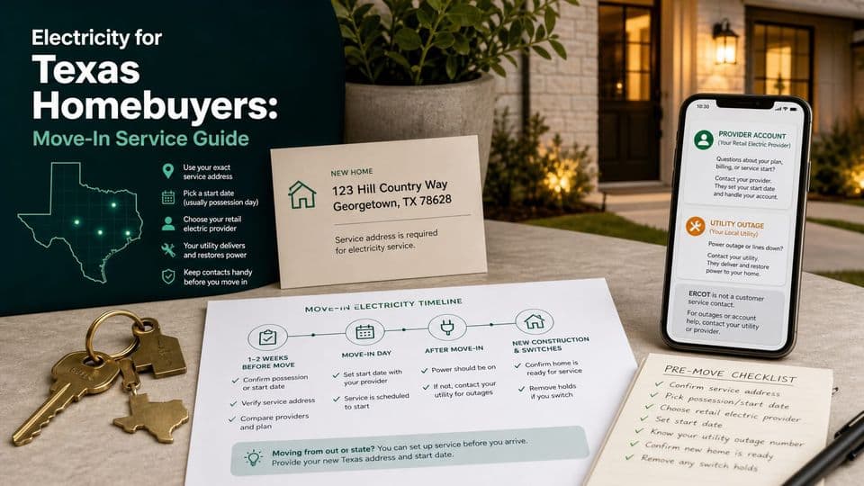 Electricity for Texas Homebuyers: Move-In Service Guide