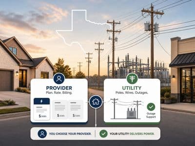 Electricity Provider vs. Electric Utility in Texas