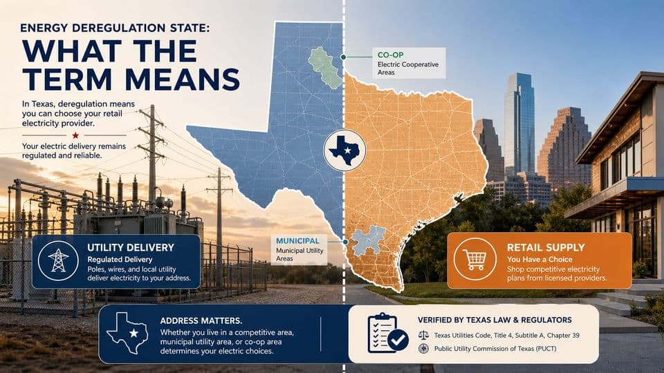 Energy Deregulation State: What the Term Means