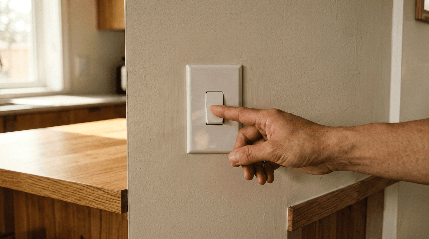 Text-free home energy planning scene