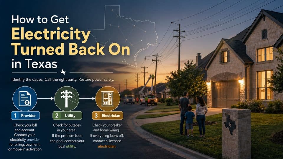 How to Get Electricity Turned Back On in Texas