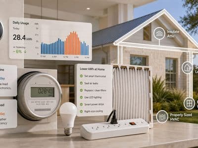 How to Lower Average kWh Usage at Home