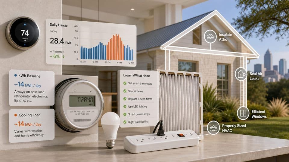 How to Lower Average kWh Usage at Home