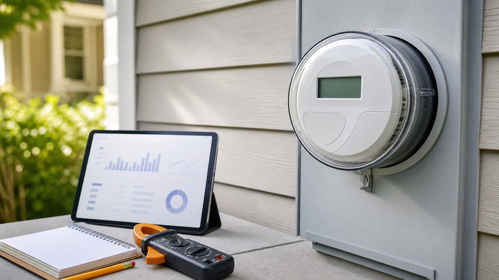 Home smart meter used to verify electricity usage changes