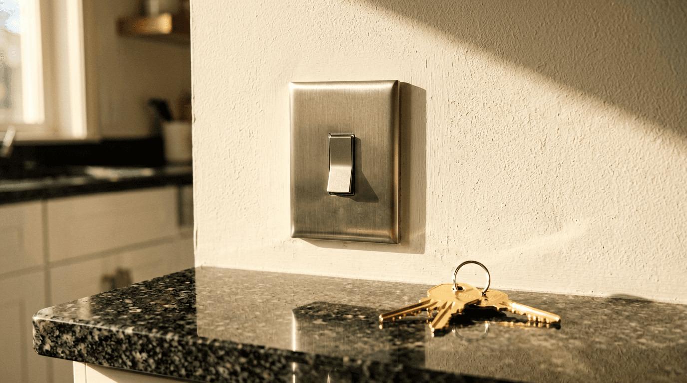 Text-free home energy planning scene