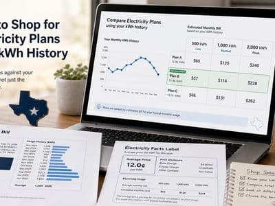How to Shop for Electricity Plans With kWh History