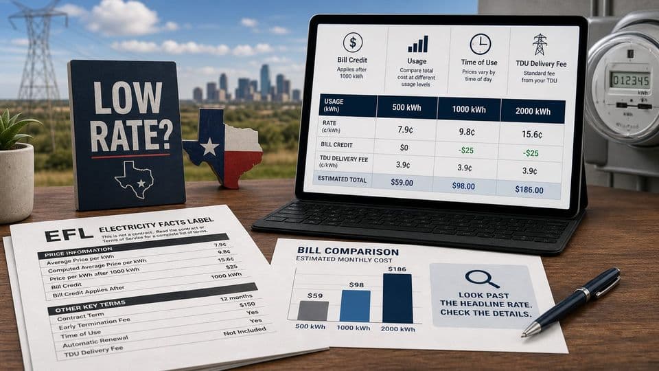 How to Spot Teaser Electricity Rates in Texas