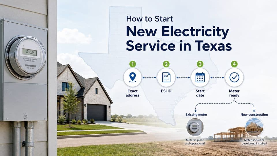 How to Start New Electricity Service in Texas