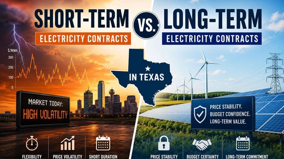 Short-Term vs. Long-Term Electricity Contracts in Texas