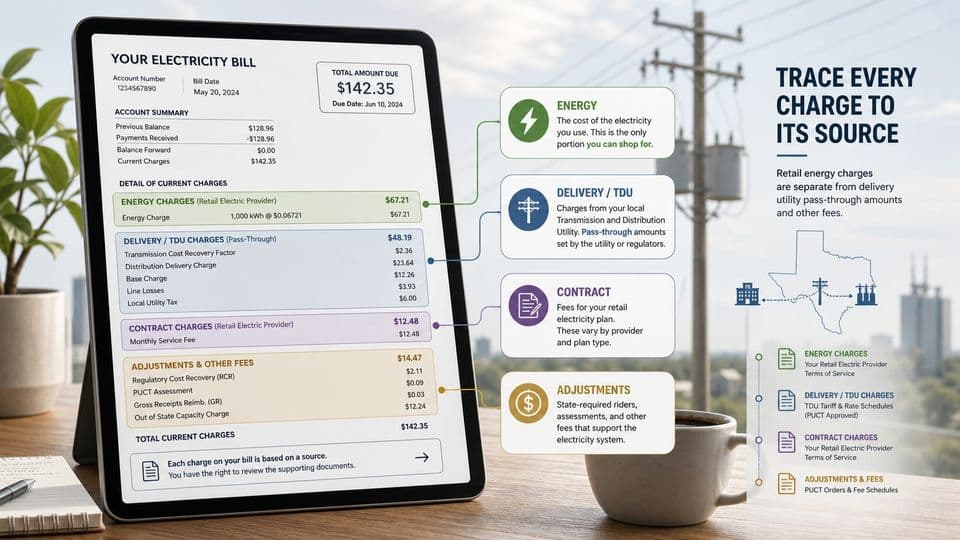 Texas Electricity Pass-Through Charges, Explained