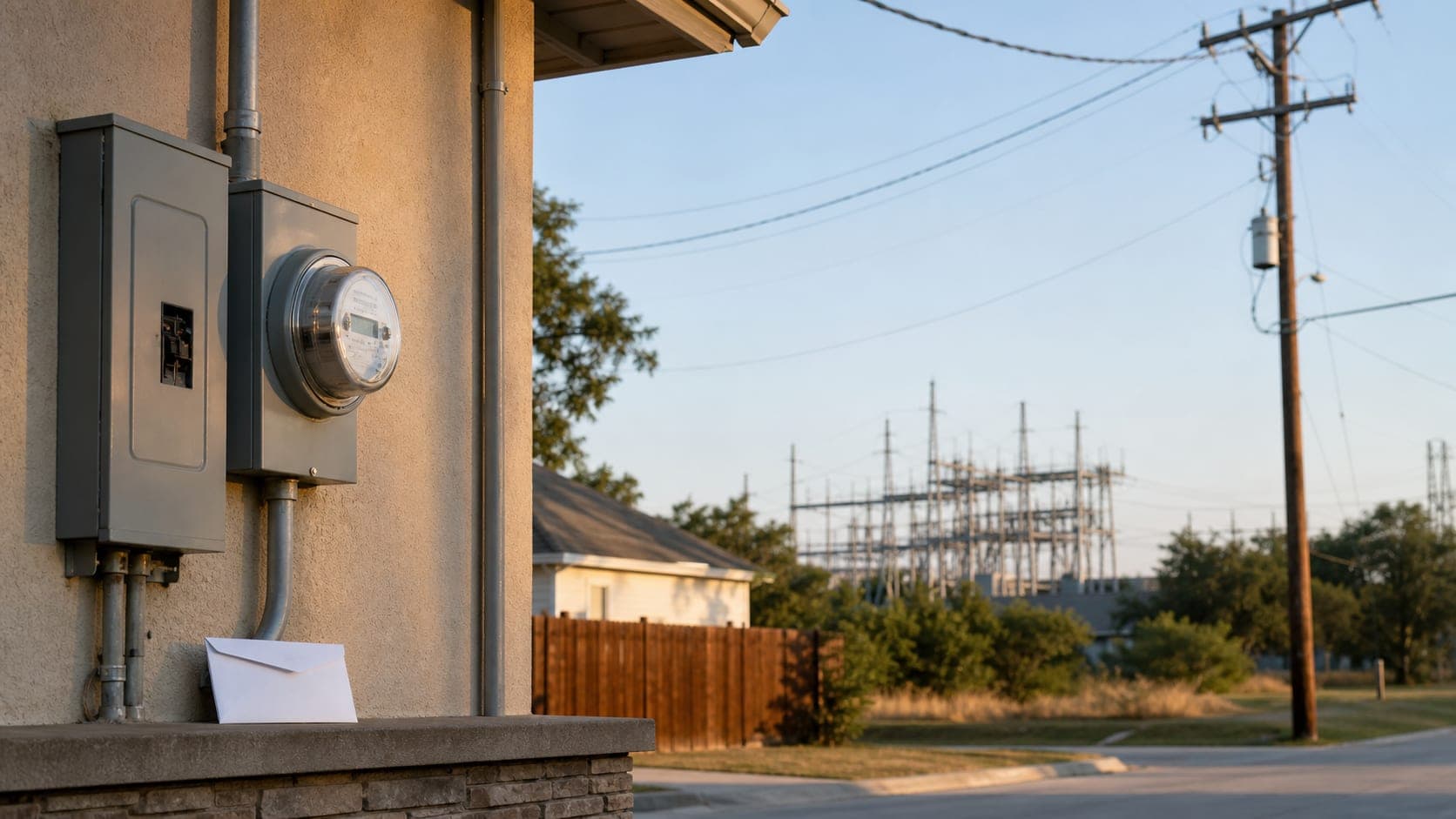 Texas electric transmission lines and substation infrastructure