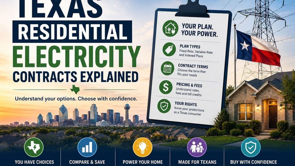 Texas Residential Electricity Contracts Explained