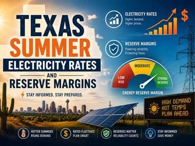 Texas Summer Electricity Rates and Reserve Margins