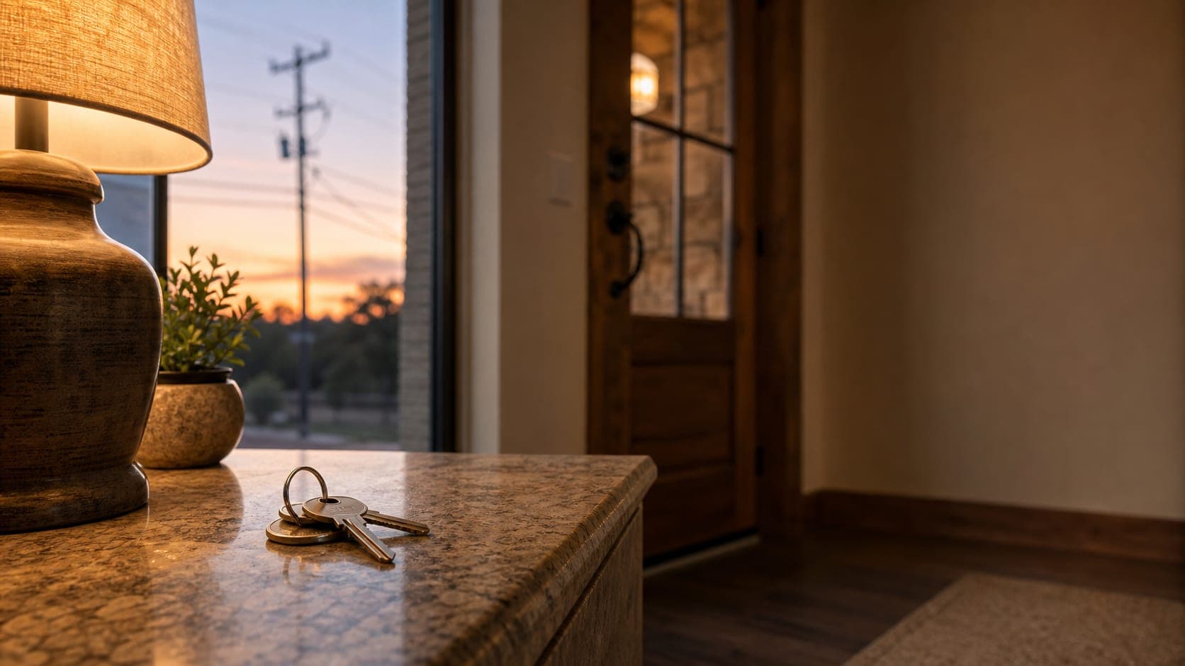 Text-free home energy planning scene