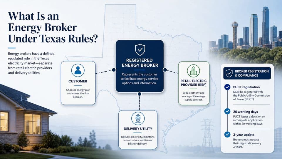 What Is an Energy Broker Under Texas Rules?